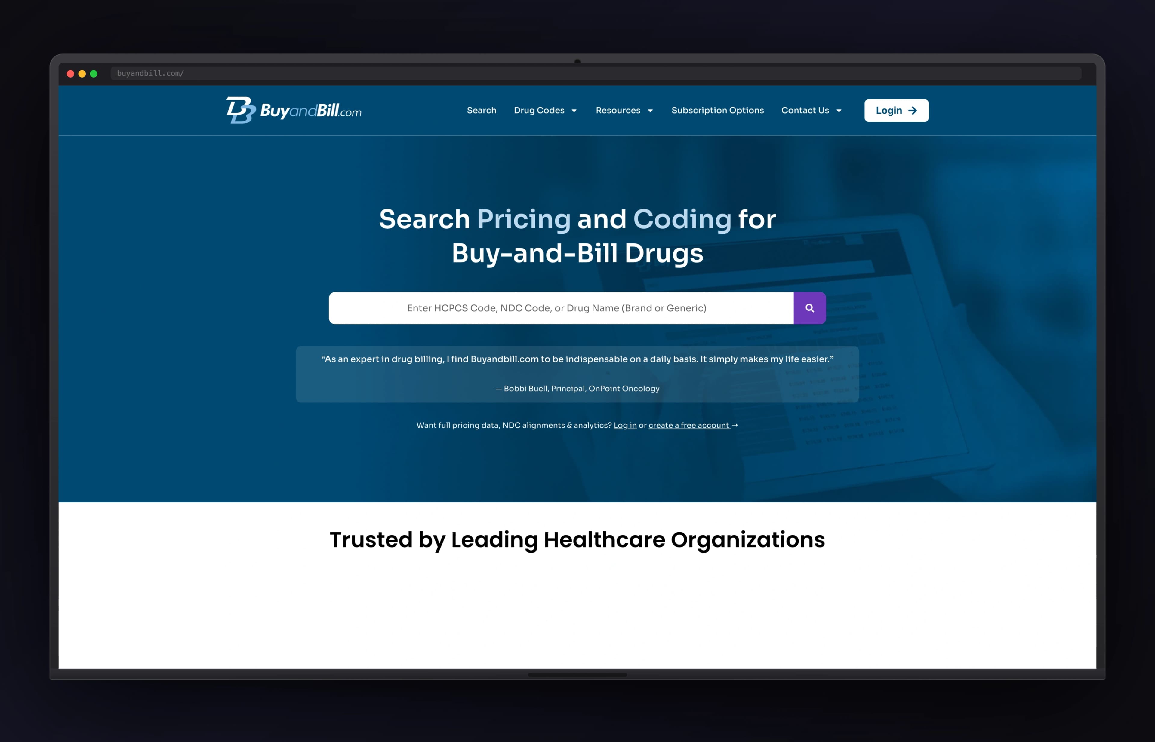 Buy and Bill website preview
