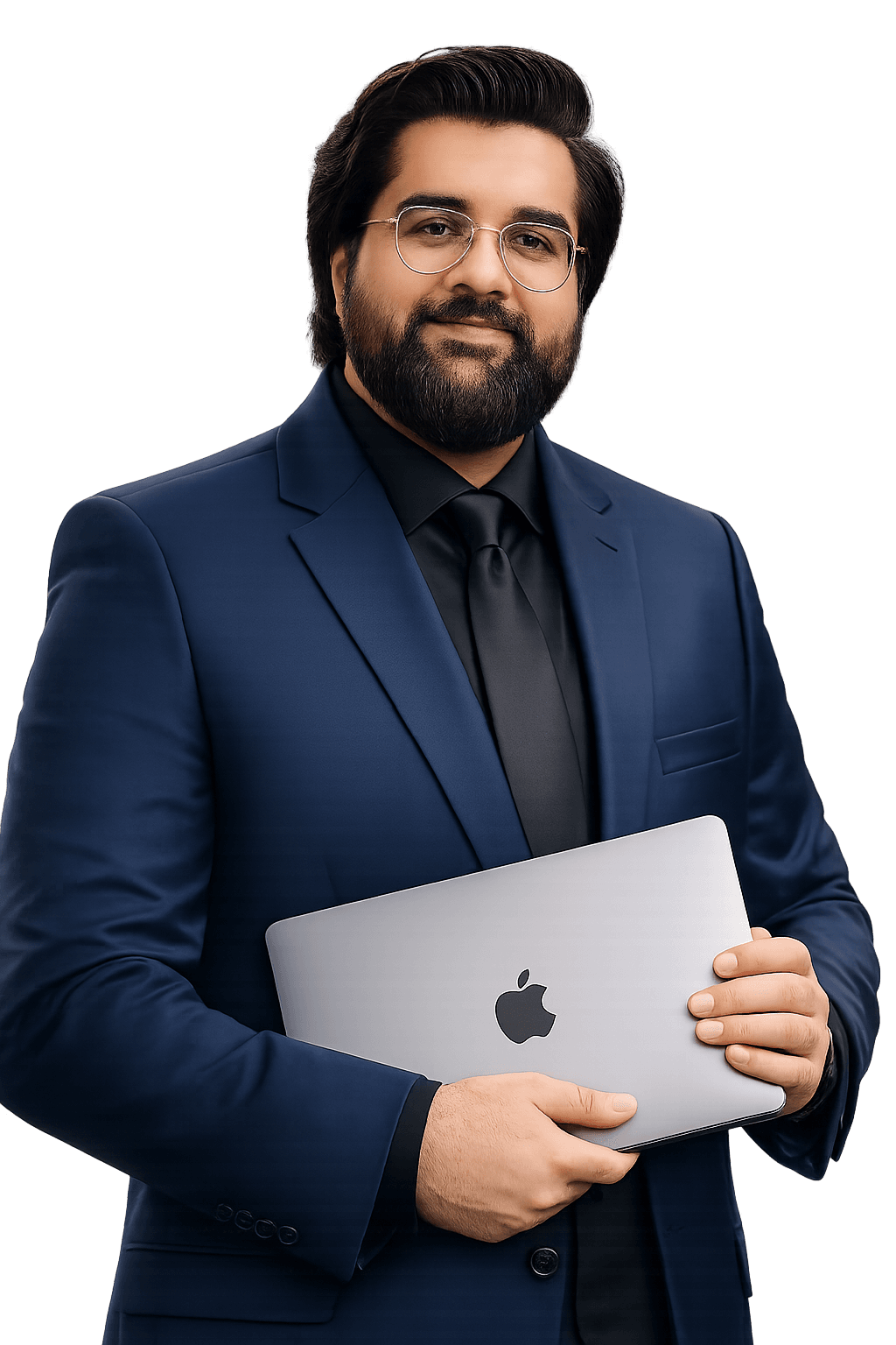 Portrait of Abdullah Sajid shown in the homepage hero section