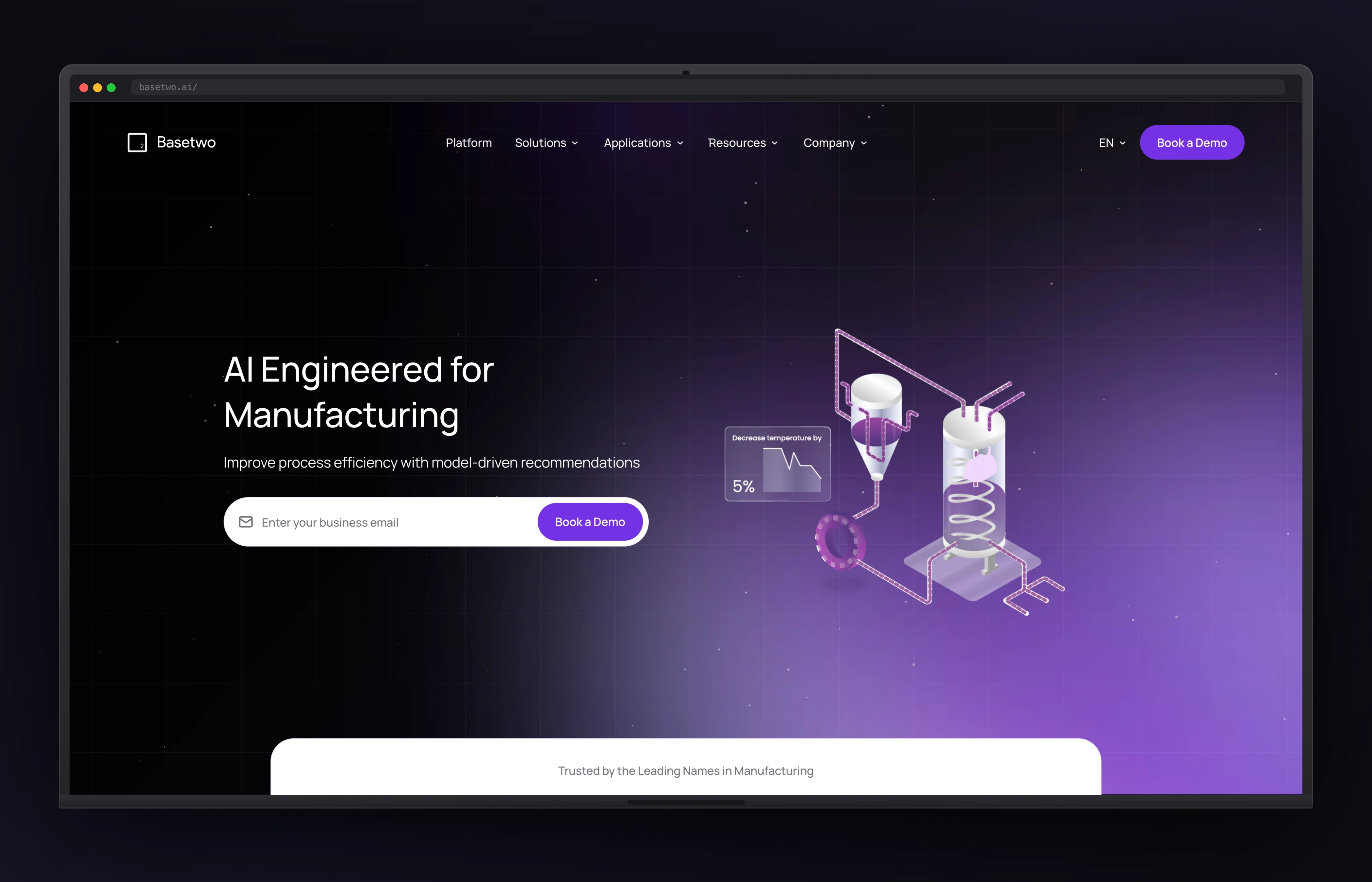 Basetwo AI website preview