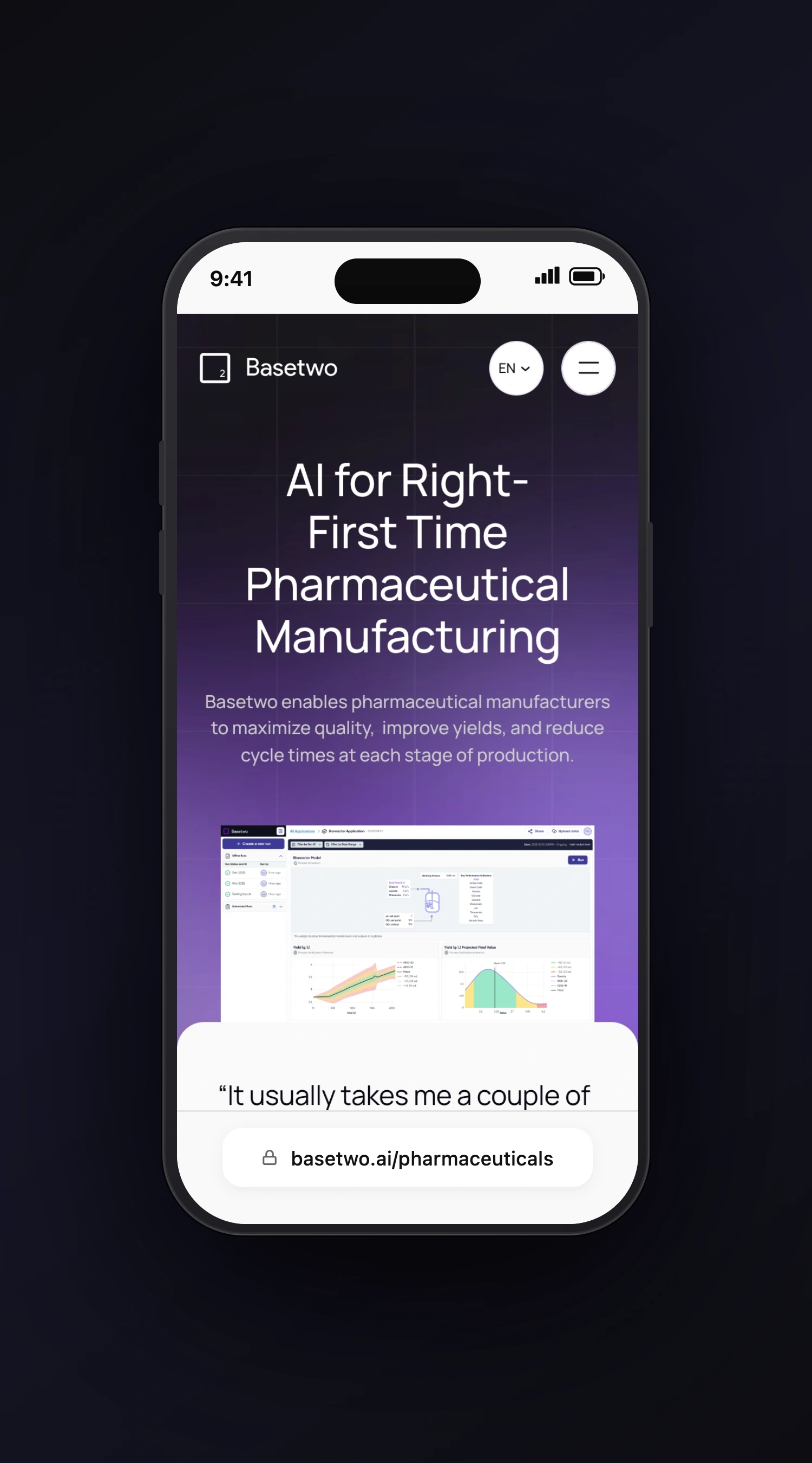 Basetwo AI mobile screen two