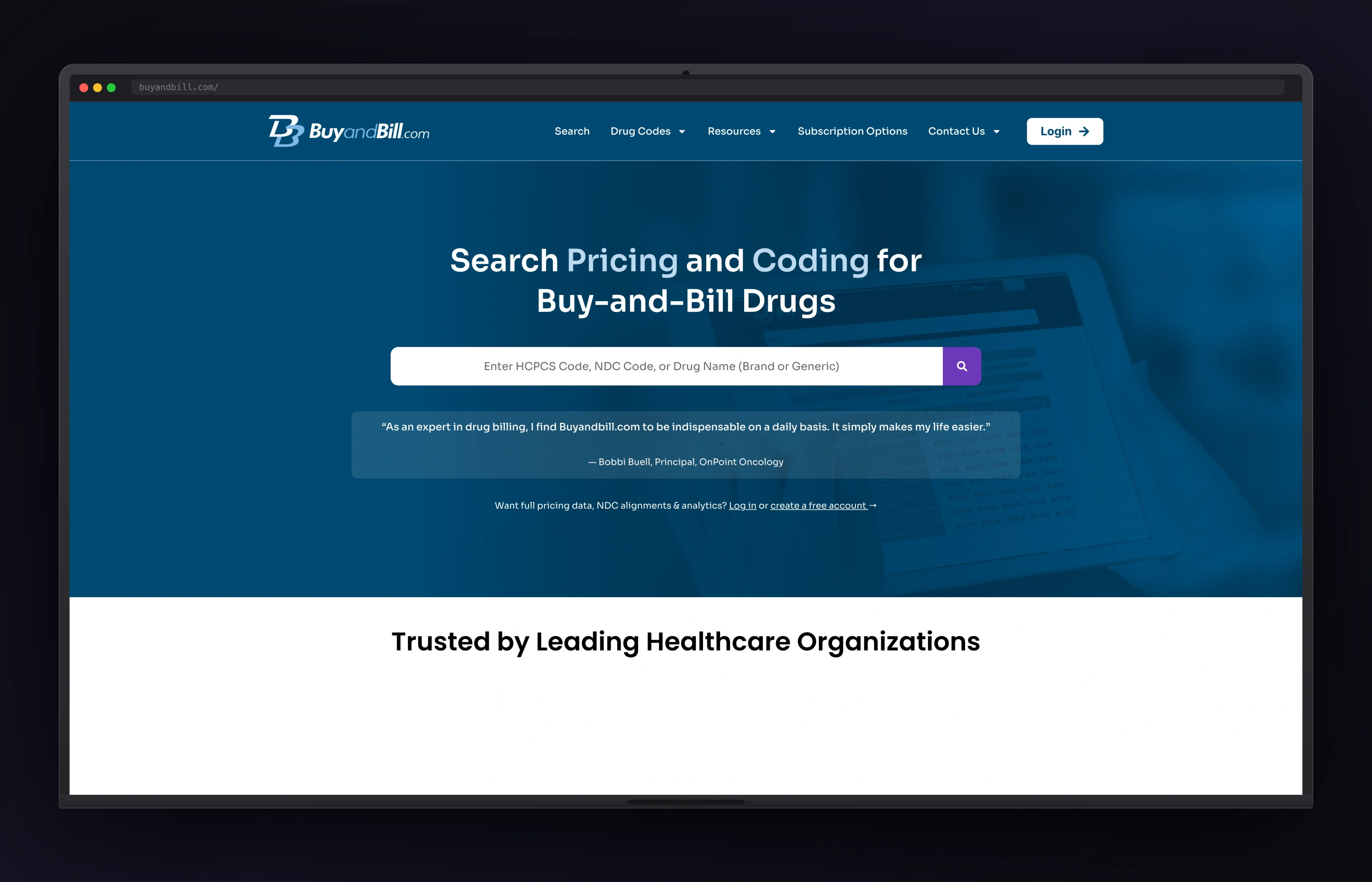 Buy and Bill website preview