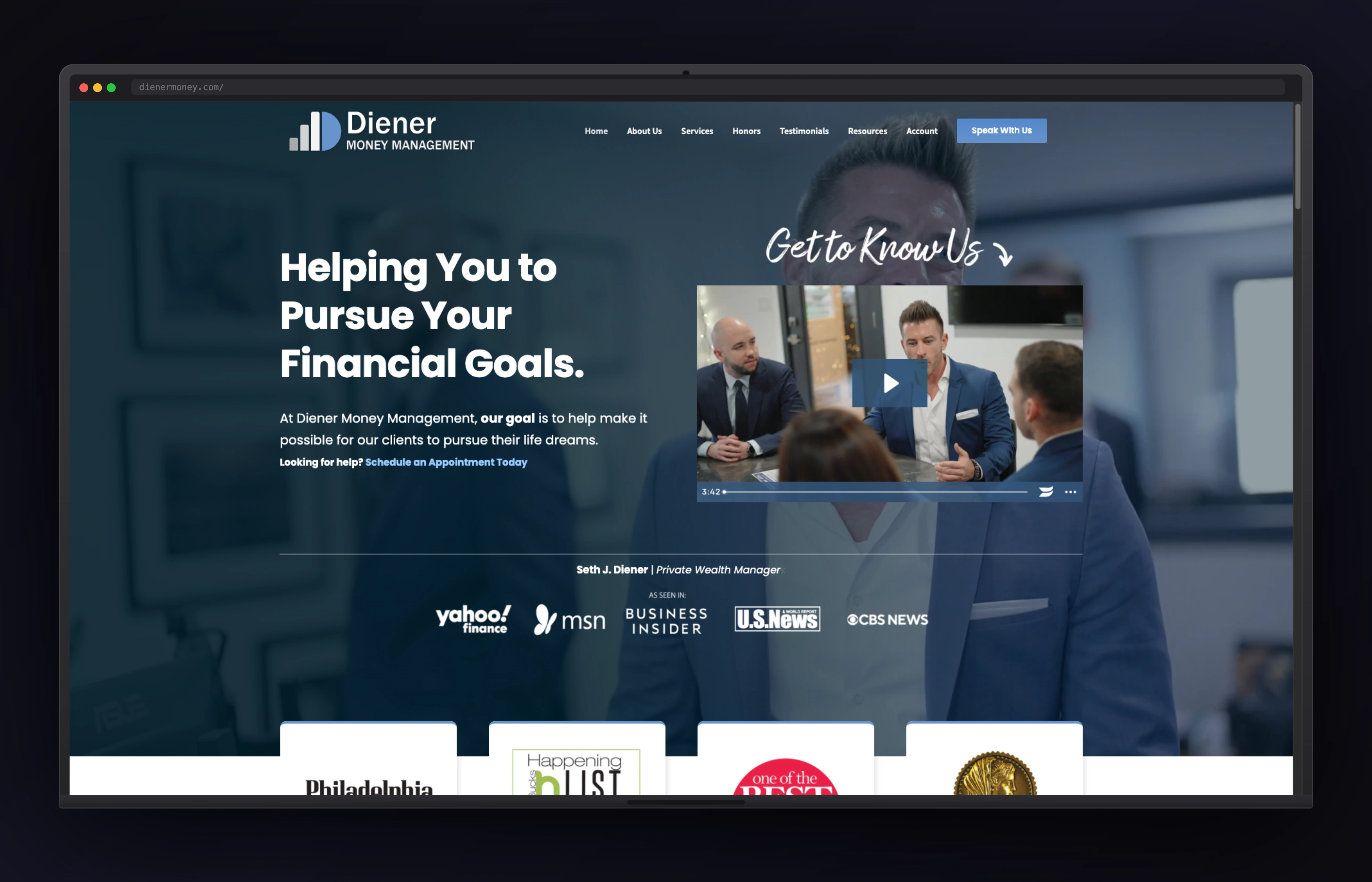 Dienermoney website preview