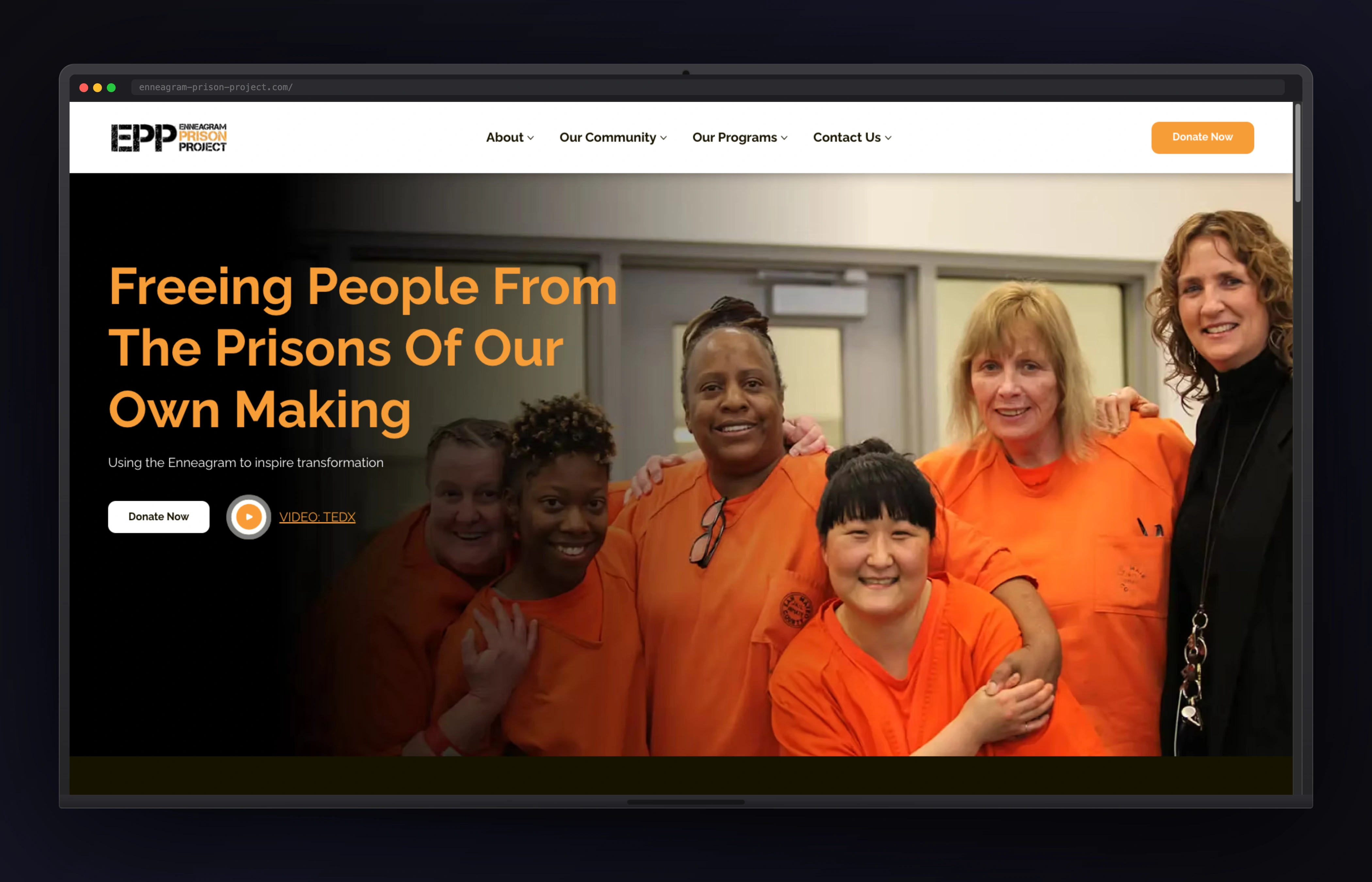 Enneagram Prison Project website preview