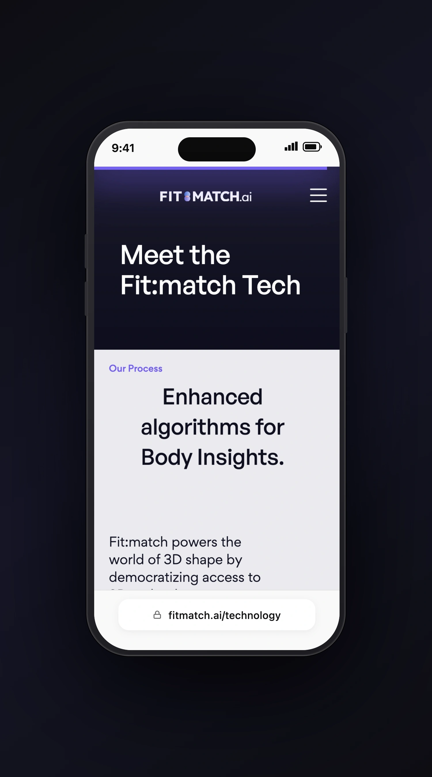 FitmatchAI mobile screen two