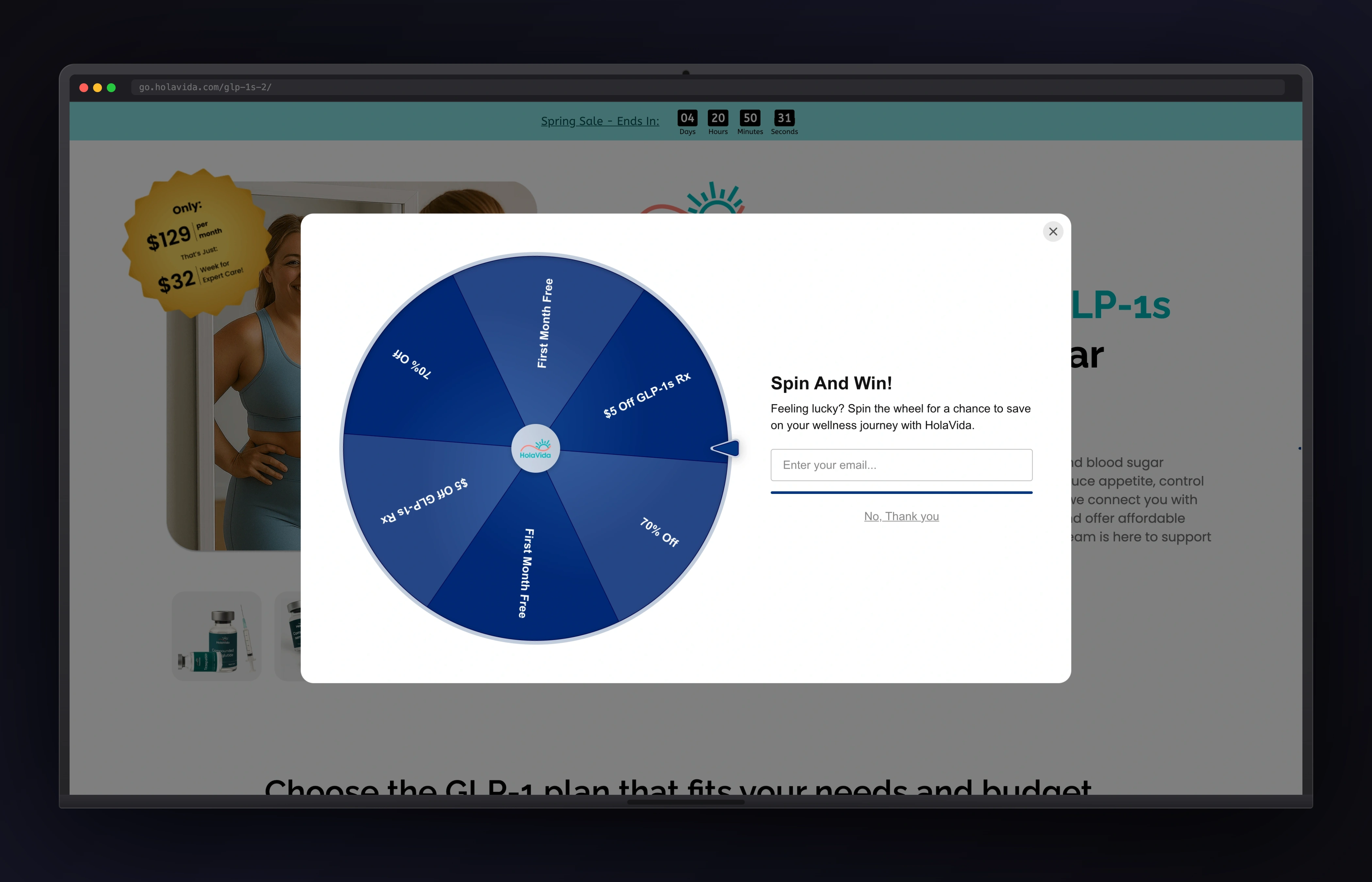 HolaVida Engineering desktop website concept