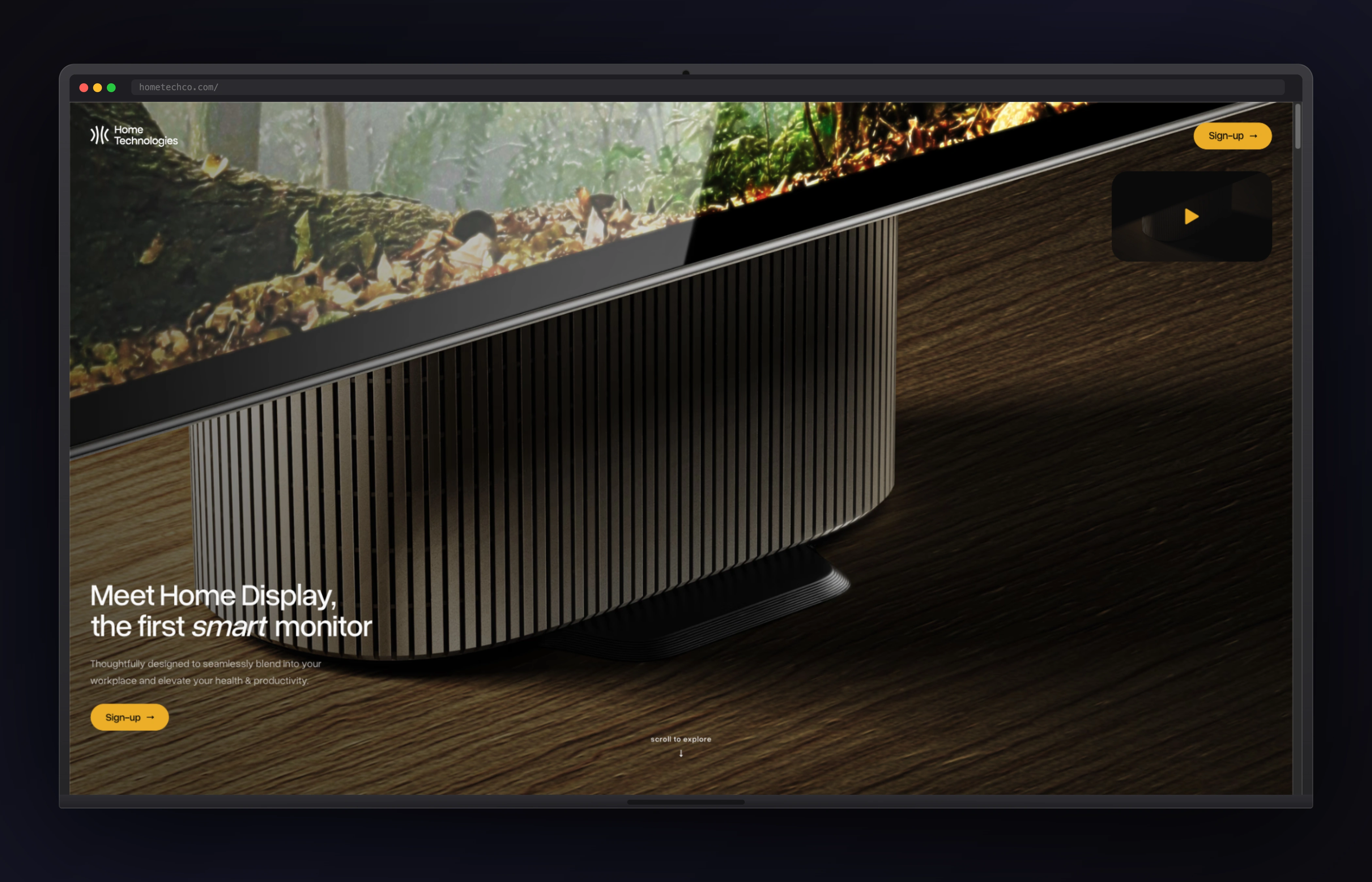 Hometechco website preview