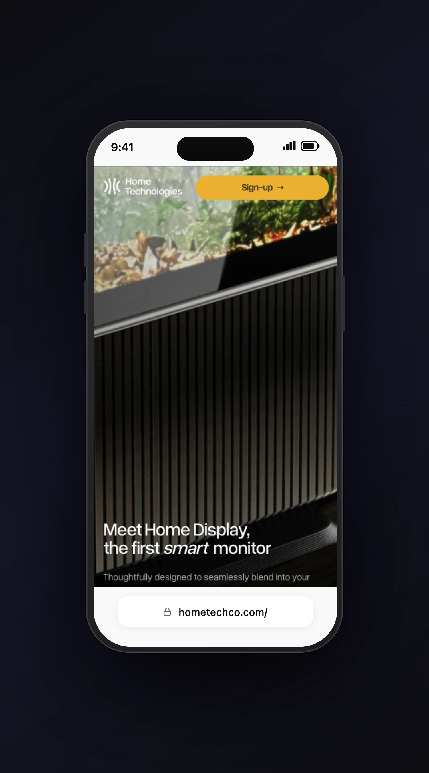 Hometechco mobile screen one