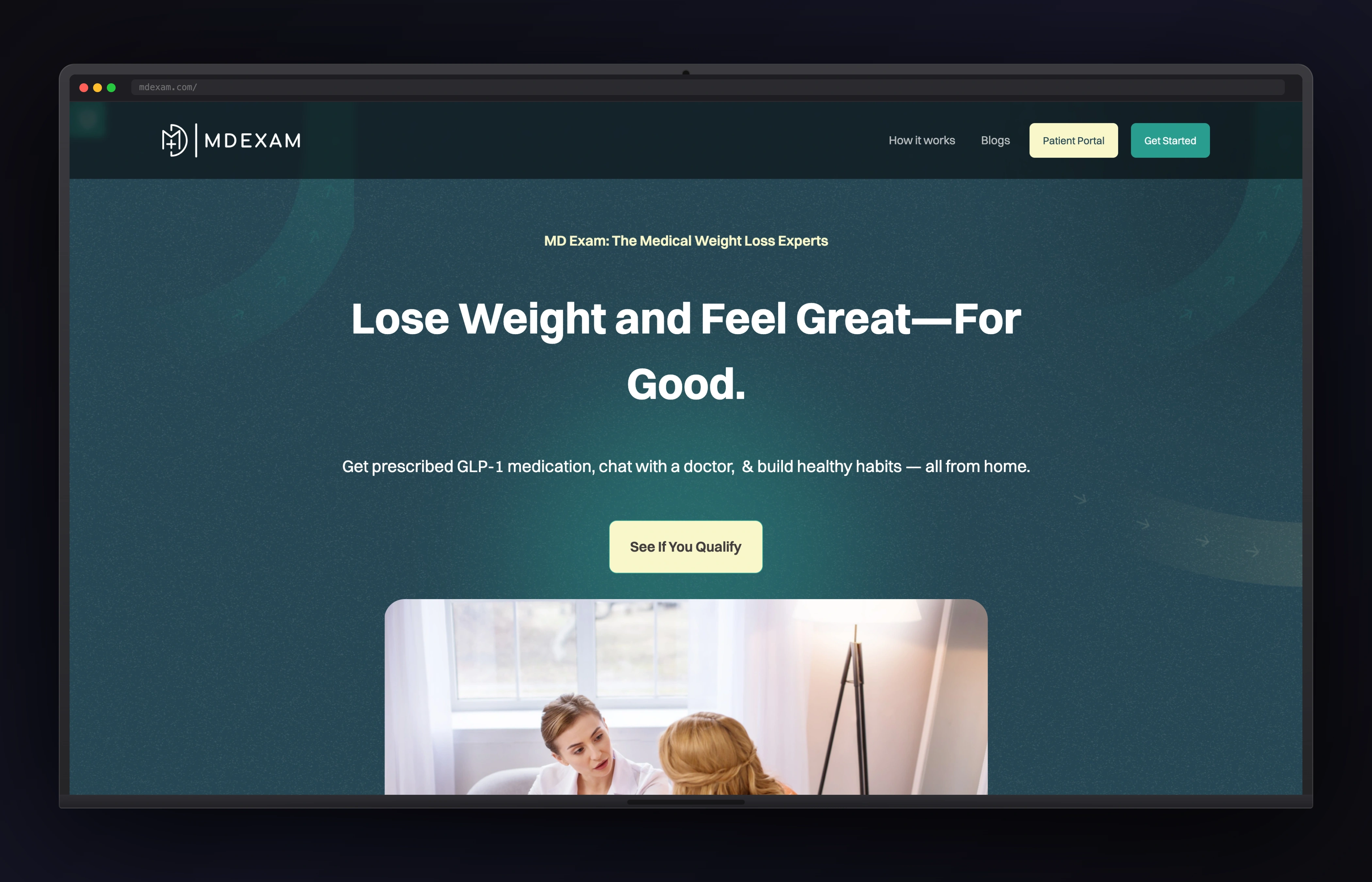MD Exam website preview