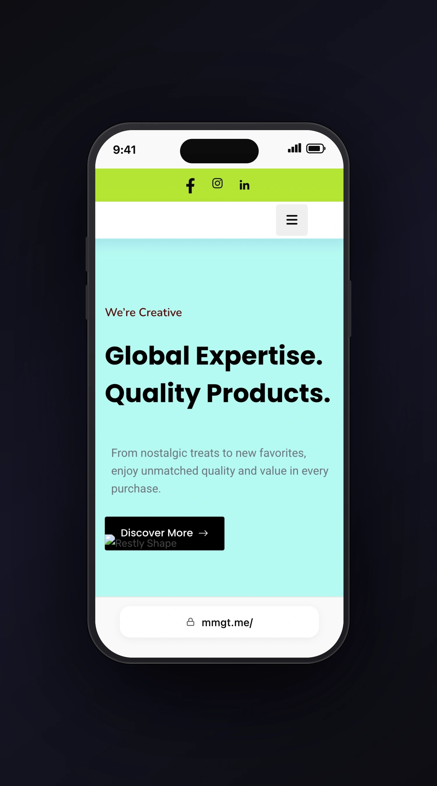 MMGT mobile screen one