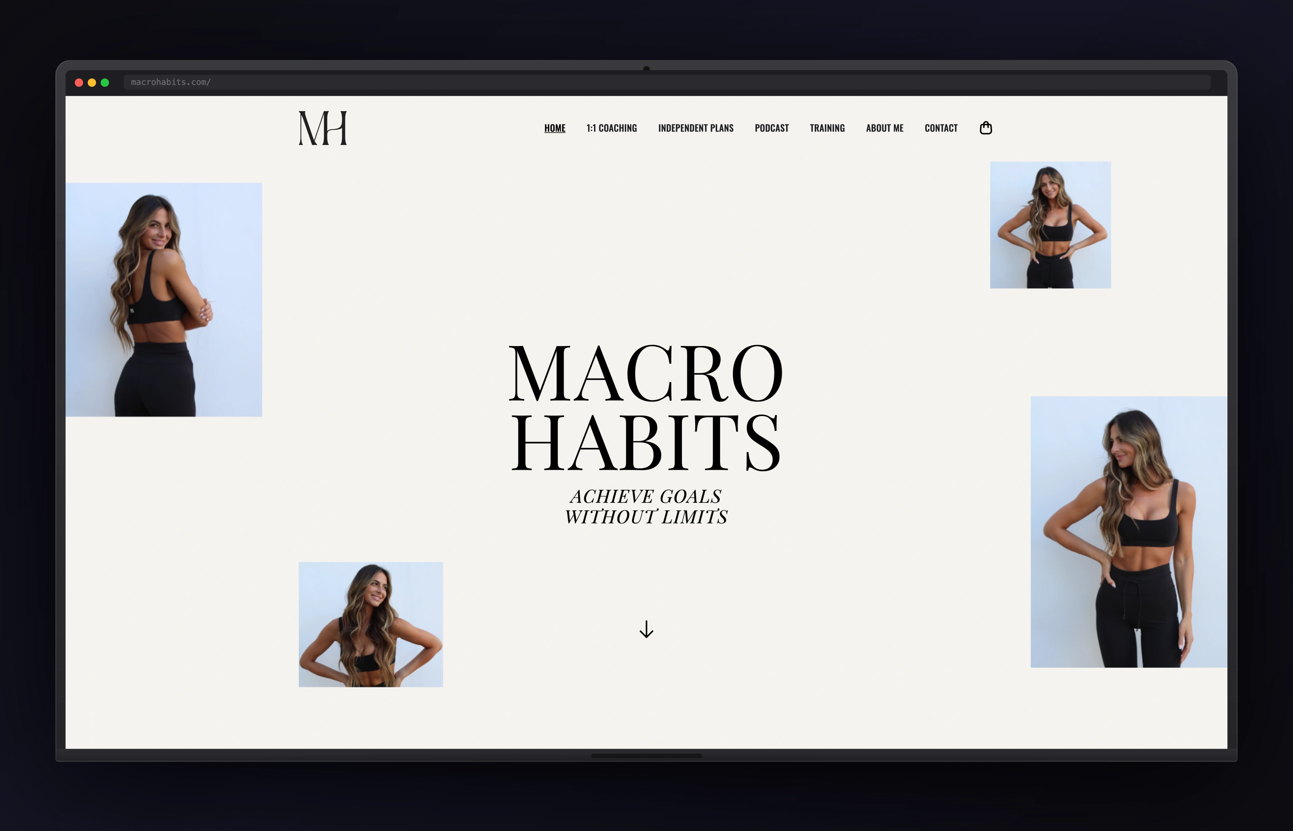 MacroHabits website preview