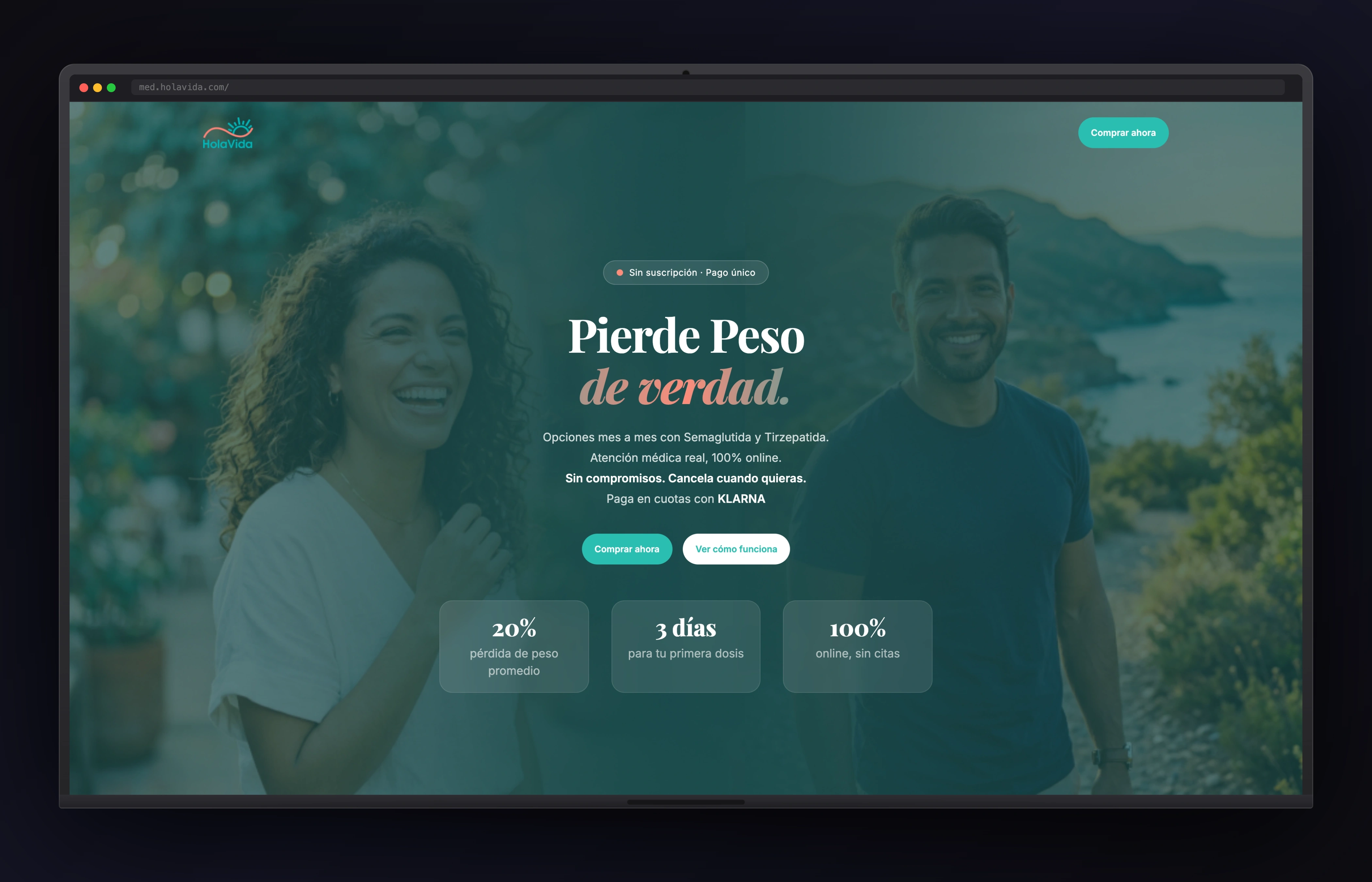 Med Holavida website preview