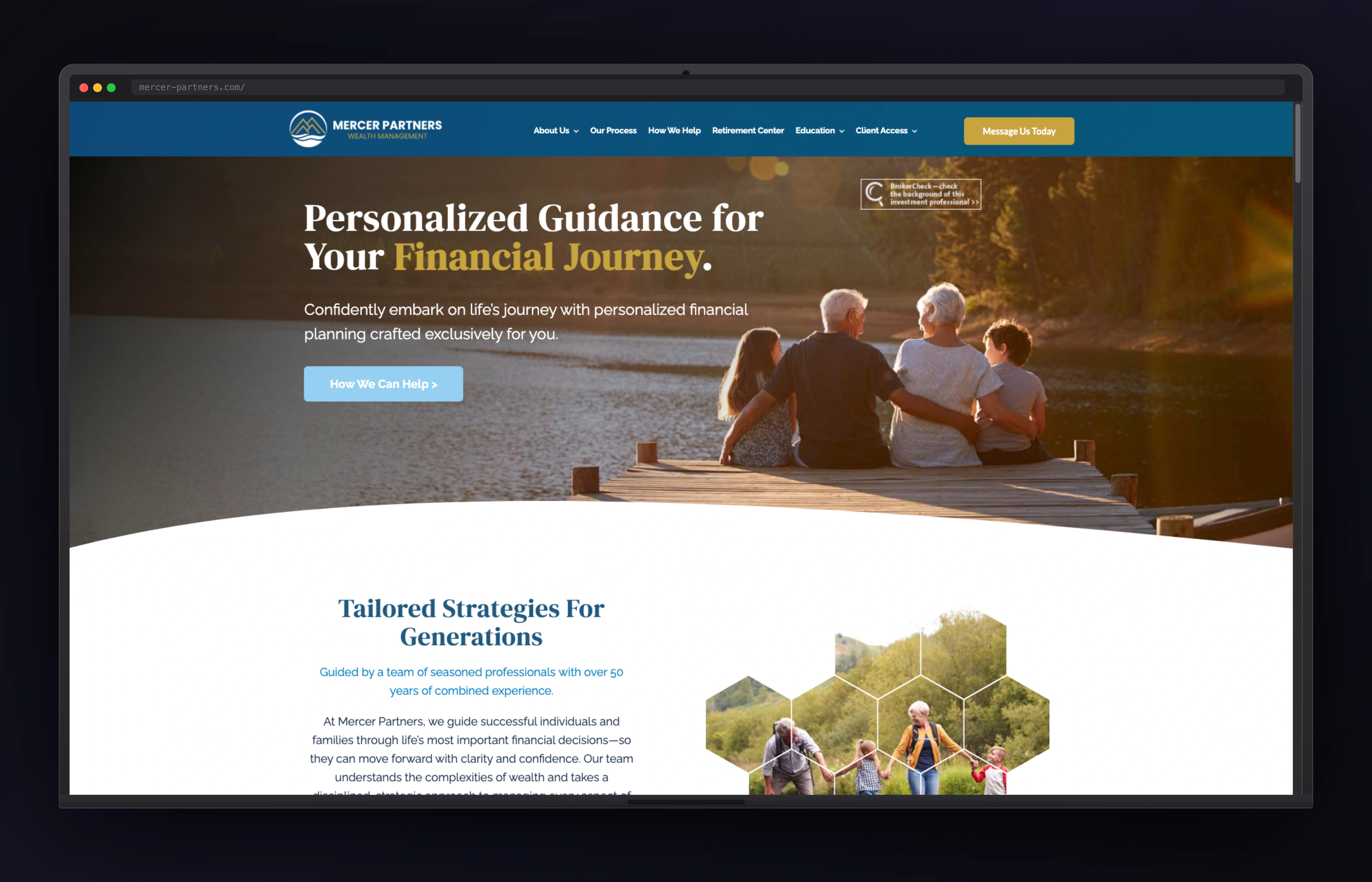 Mercer Partners website preview