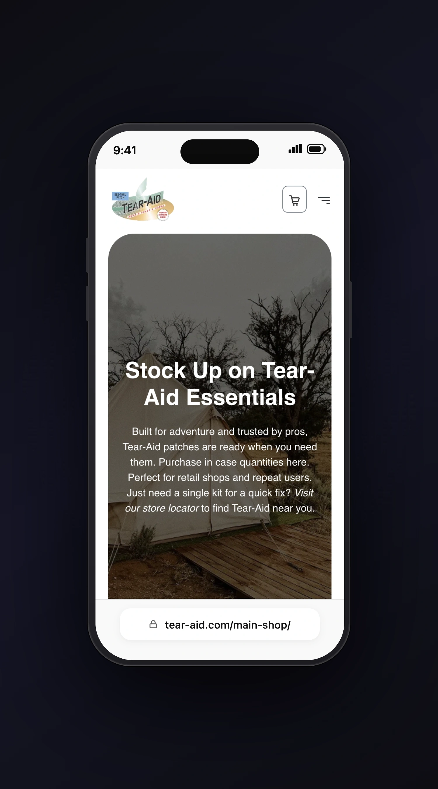 Tear-Aid mobile screen two