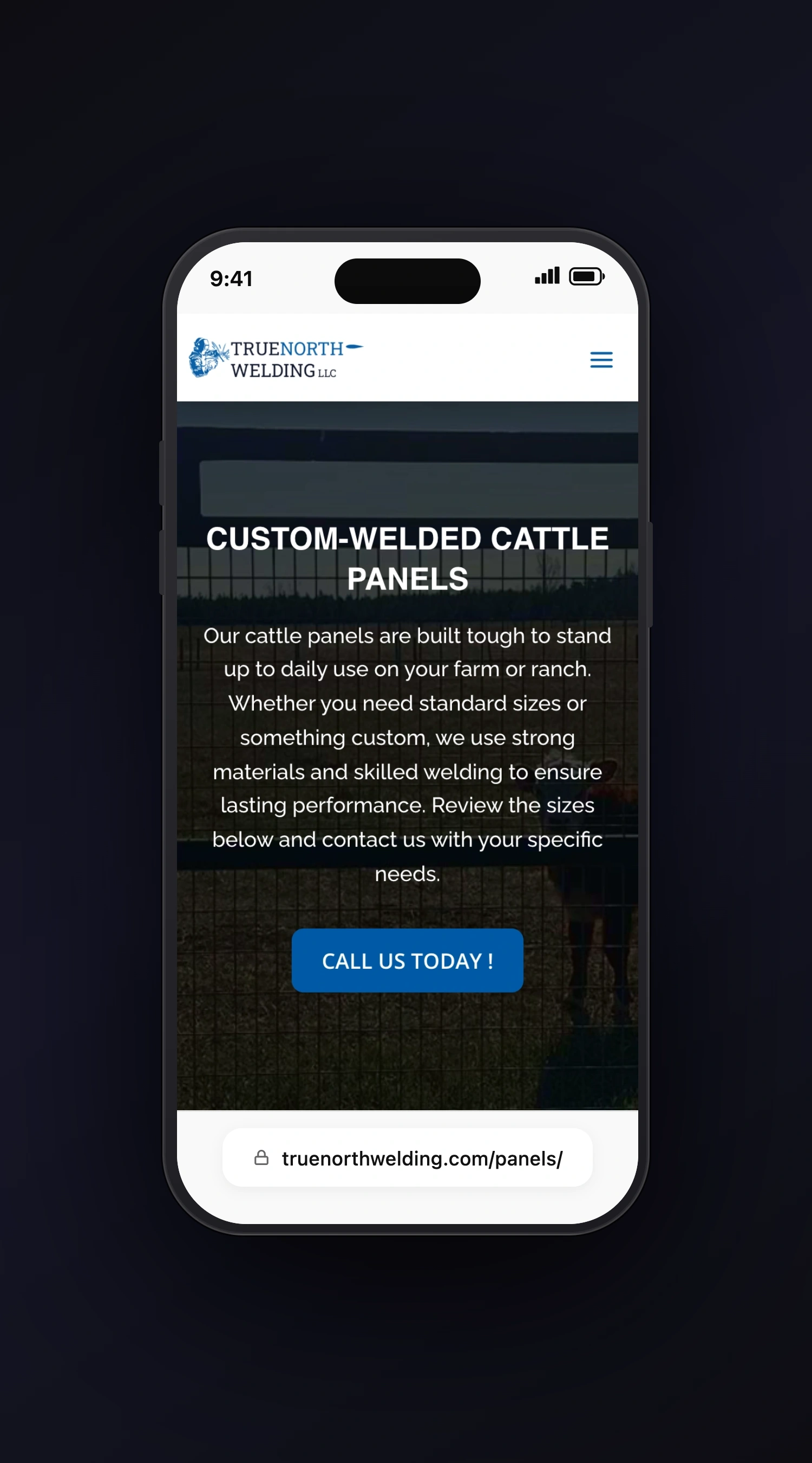 True North Welding LLC mobile screen two